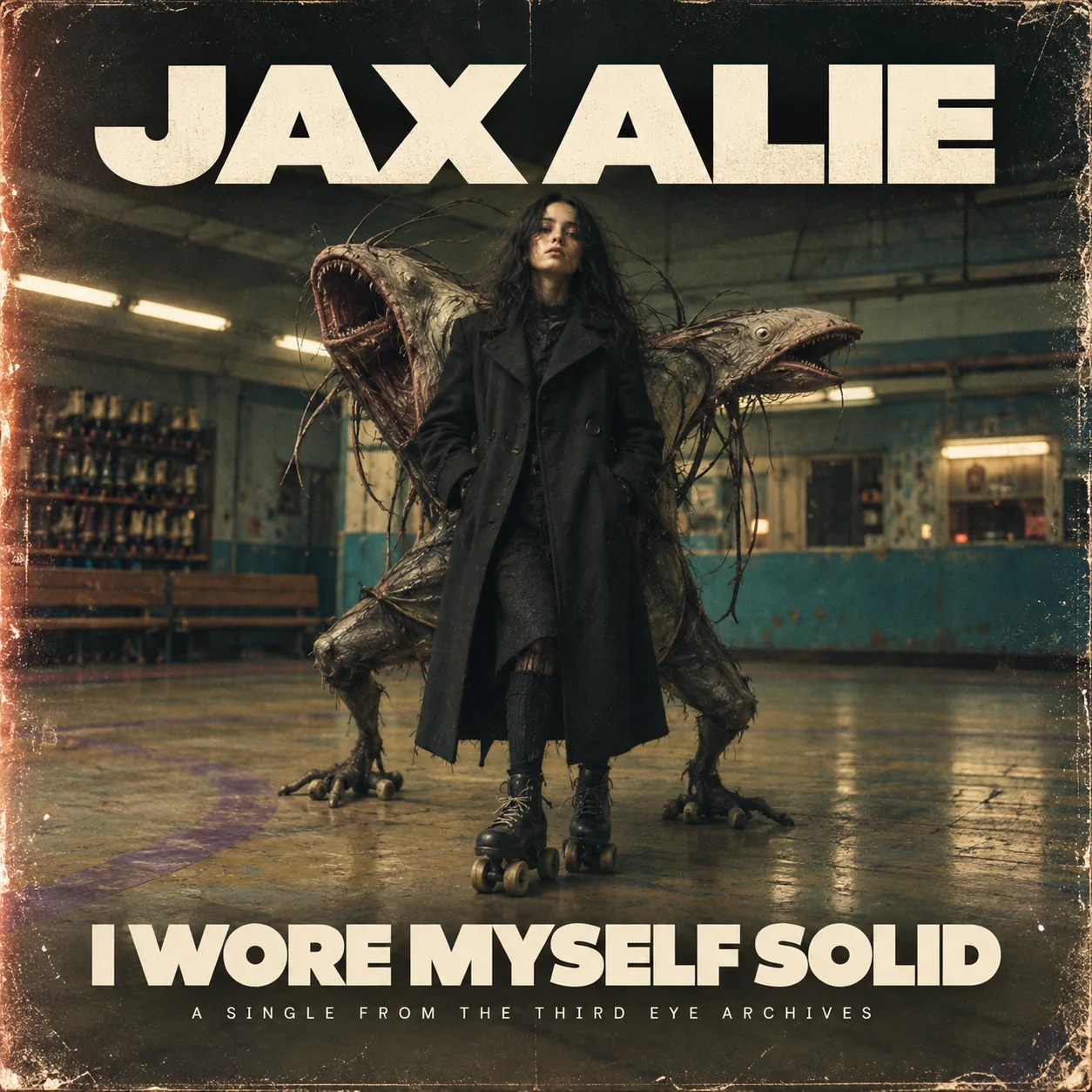 Official single cover for I Wore Myself Solid by JAX ALIE